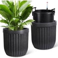 thumbnail image 5 of 14.5"/23"/31" Tall Planter with a Water Level Monitor, Self Watering System and Wheels, Medium Flower Pots for Living Room, Bedroom Office, Patio, Porch, Garden, 5 of 8