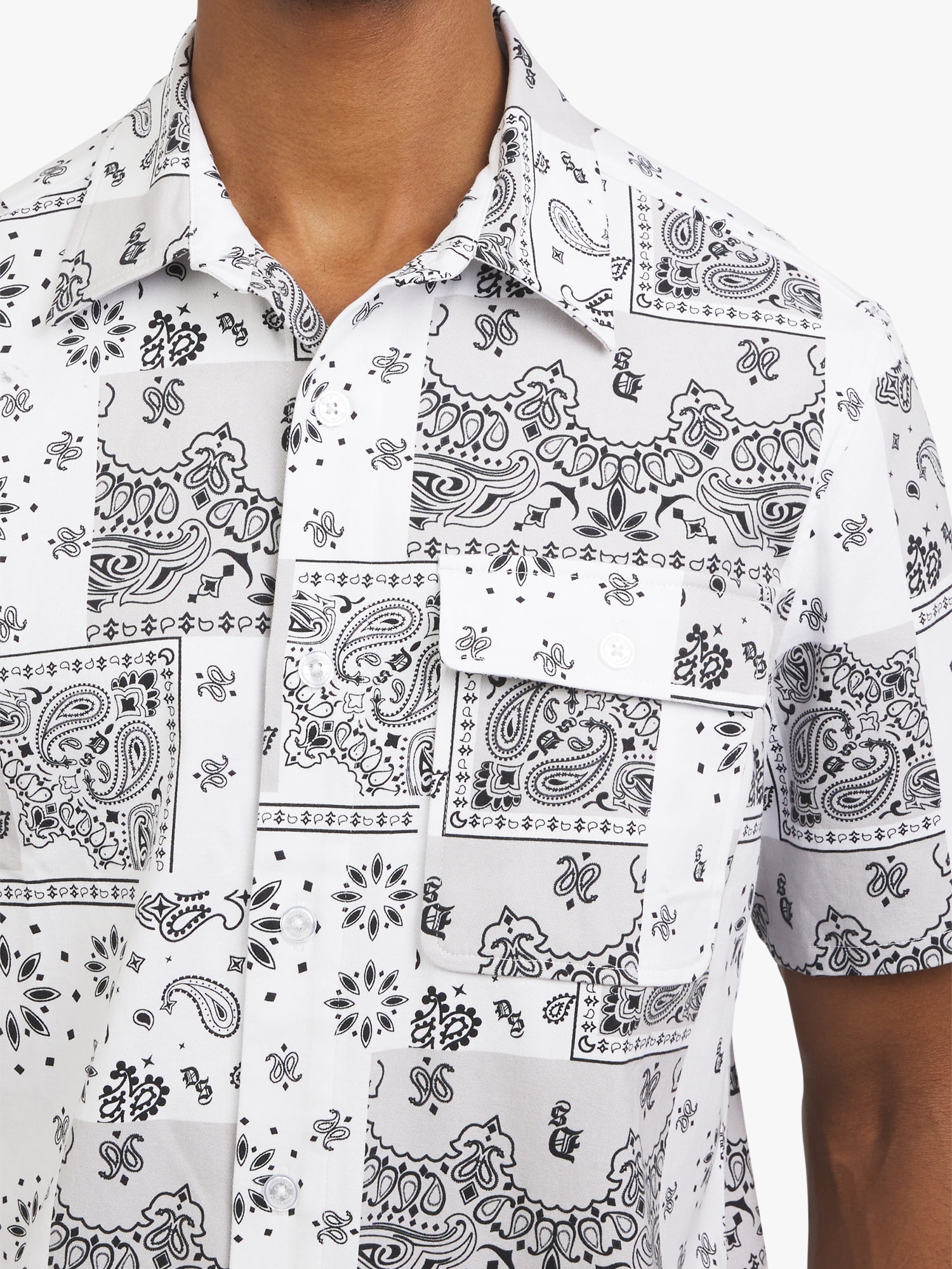 Dogg Supply by Snoop Dogg Bandana Paisley Shirt, Men's Sizes XS - 5XL