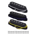 thumbnail image 2 of FLEOR Alnico 5 Single Coil Pickups Flat Pole Guitar Neck/Middle/Bridge Pickup Set Black, 2 of 5