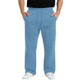 thumbnail image 2 of Mens Baggy Sweatpants Casual Wide Leg Big and Tall Sweat Pants with Pockets Lounge Fleece Track Pants Open Bottom Trousers Sky Blue XL, 2 of 3