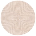 thumbnail image 2 of Safavieh Easy Care Beckah Geometric Machine Washable Area Rug, Pink/Ivory, 6' x 6' Round, 2 of 7