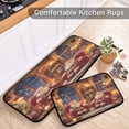 thumbnail image 5 of 2-Piece Kitchen Rugs Set Non-Slip Mats Carpet Floor for Kitchen, Bathroom (19.7"x27.6" & 19.7"x47.2") Sitting Santa Claus, 5 of 7