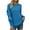 Blue, variant on Hfyihgf Womens Crewneck Sweatshirts Long Sleeve Casual Tops with Ruffle Sleeve Fall Winter Clothes Soft Trendy Pullover Shirts(Coffee,L)