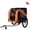 Black+Orange + Steel, variant on Large Folding Bike Trailer Dogs – 66LB Capacity All-Terrain Pet Carrier Durable Steel Frame for Cycling Jogging Camping & Outdoor Adventures