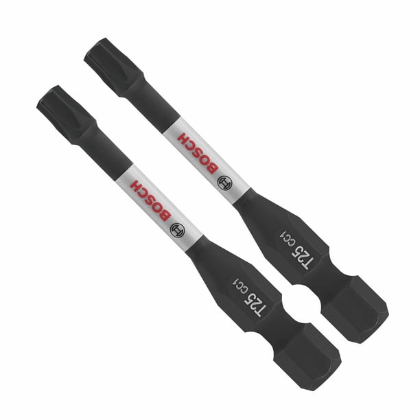 Power Bits Bosch ITDT25202-2 Driven Impact Torx #25 de 2 pulgadas