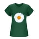 thumbnail image 3 of Mujeres Manga Corta Tops Moda Imprimir Blusa Divertida, Cuello Redondo Poliéster Spandex Tee, 3 of 6