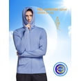 thumbnail image 4 of MOSEYEYOO Men's UPF 50+ UV Full Zip Sun Protection Jacket Hoodie with Pockets Lightweight Fishing Hiking Cooling Shirts, 4 of 7