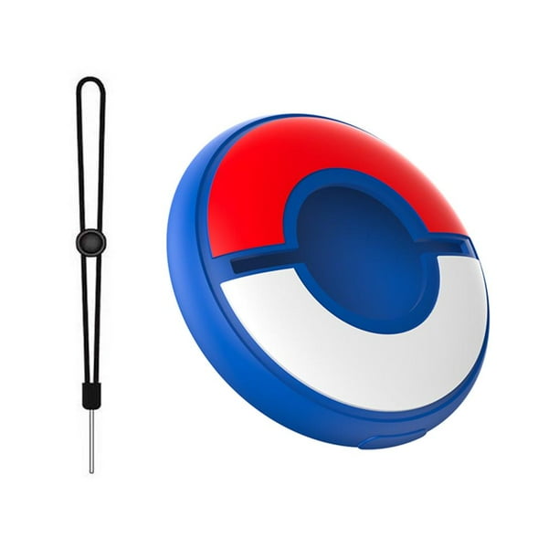 Funda protectora completa de silicona/PC Shell Cover para Pokemon GO Plus + (rojo azul)