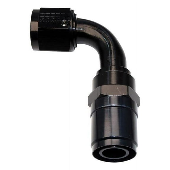 Fragola -6AN Race-Rite Crimp-On Hose End 90 Degree
