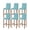 Turquoise, variant on Teal Striped Bar Stool Covers Set of 6, Simple Art Vertical Stripe Farmhouse Stretch Washable Bar Chair Covers with Backs, Removable Pub Counter Height Chair Cover for Kitchen Dining Room Cafe