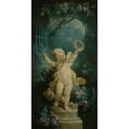 thumbnail image 2 of Jean-Honoré Fragonard 14x24 Gold Ornate Framed and Double Matted Museum Art Print Titled - The Triumphant Love (1765 - 1770), 2 of 4