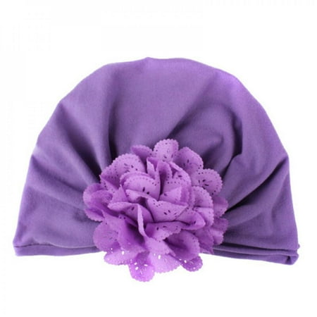 

Solid Big Knotted Hair Flower Large Bowknot Knot Beanie Turban Hats Caps Headwraps for Baby Girls Infants Toddlers Kids