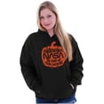 thumbnail image 3 of Halloween Pumpkin NASA Jack O Lantern Unisex Plus Fleece Graphic Hoodie Brisco Brands 2X, 3 of 6