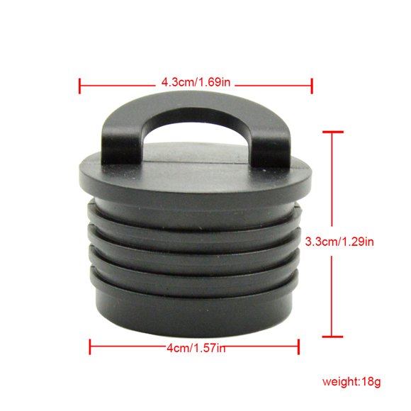 Keep Diving Drain Scupper Portable Detachable Waterproof Stopper Outdoor Accessories Scuppers Holes Fishing Boats Draining Bung Accessories with Handle 4Pcs