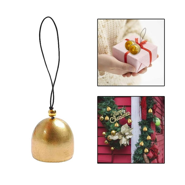 Copper Bell Christmas tree Decor, Vintage Small Brass Bells, Mini Bell,  Wind Chime for DIY Craft Festival Ornament Dog Training 