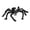Gray, variant on Yashow Black Plush Skull Spider Prop Featuring Creepy Red Eyes and Spooky Fake Head Decoration for Indoor or Outdoor Halloween Party Venue Layout, 29.5 inch, 1-Pack