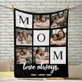 thumbnail image 4 of AISENIN Personalized Mothers Day Birthday Gifts for Mom Grandma Custom Photo Blanket Customized Picture Collage Text Blanket Mom Gifts from Daughter Son Kids Husband, 4 of 4