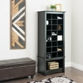thumbnail image 6 of Prepac 24 pair Shoe Storage Rack with bottom shelf, Black, 6 of 7