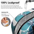 thumbnail image 5 of Obrewu Blue Pioneer Flower Lunch Bag for Adult, Insulated, Leakproof, Oxford Cloth, 5 of 7