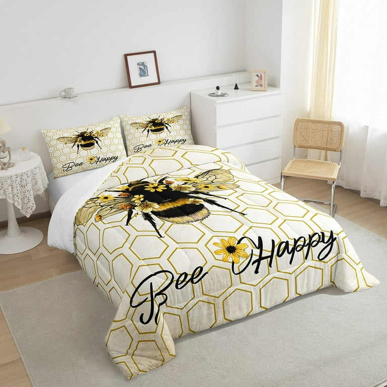 Honey Bee Aesthetic Bedding Set