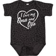 thumbnail image 3 of Inktastic I Love My Oma and Opa in White Chalk Heart Boys or Girls Baby Bodysuit, 3 of 5