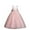 Pink, variant on Girls Princess Gala Dress Long Tulle Sequin Bow Dress Birthday Party Dress