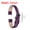 Purple/Black 12mm, variant on Genuine Leather Band Smooth Flat Leather Watch Strap for Men and Women Purple/Silver Tone 10mm