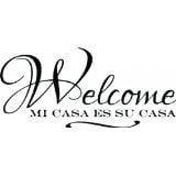 Mi Casa Es Su Casa Wall Art Custom Wall Decal Spanish Wall Quotes - 'Welcome Mi Casa Es Su Casa' - Vinyl Lettering s Sticker - Vinyl Wall ()