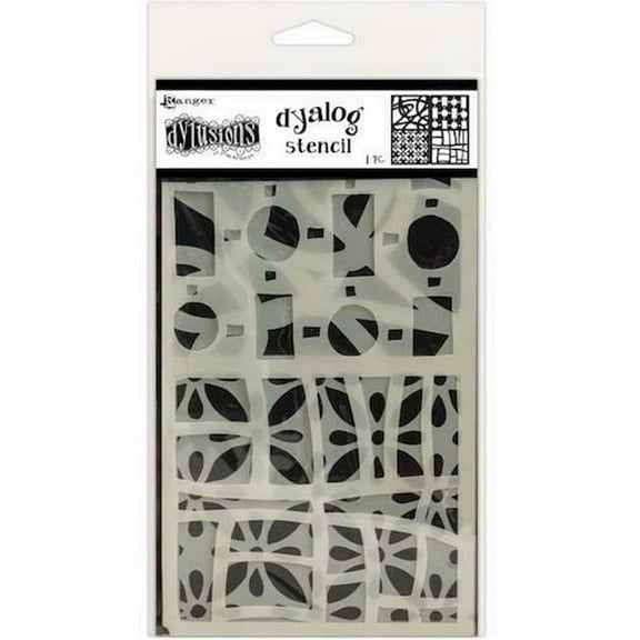 Dyan Reaveley's Dylusions Dyalog Stencil-Doodle It Too