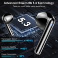 thumbnail image 3 of Auriculares inalámbricos Motost Bluetooth 5.3 Stereo Bass 40H negros, 3 of 7
