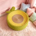 thumbnail image 4 of XIBUFE Kitty Scratcher Cardboard,Cat Scratcher Cardboard Bed Lounge Couch,2 in 1 Oval Cat Scratch Pad Bowl Nest for Indoor Cats Grinding Claw for Couch&Carpets&Sofas, 4 of 7