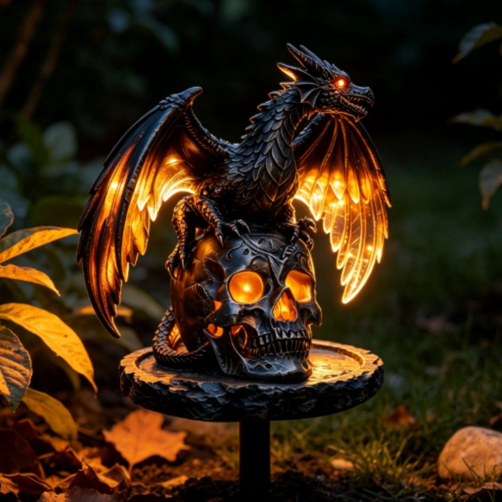 GEN DRAGON26.0-26.5cmフリーライド・フリースタイル 2026 Golden Dragon Solar Garden Light – Outdoor Sculptural LED