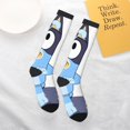 thumbnail image 6 of Saiise Bluey Funny Socks Men Women Boys Kids Adults Novelty Graphic Crew Tube Socks Crazy Design Casual Dress Socks for Sports,Running,Travel, 6 of 7