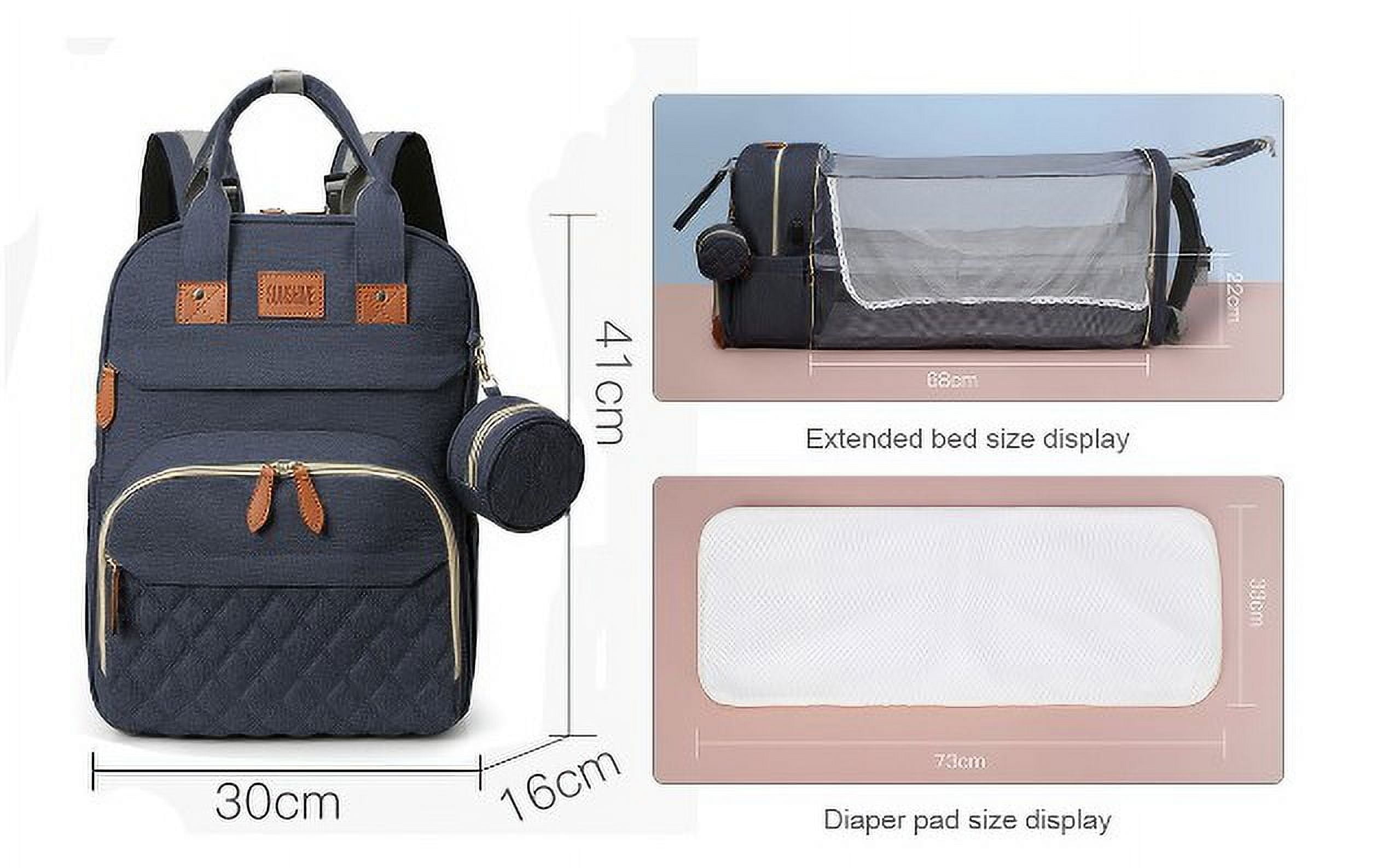 OCTIIFY Blue Diaper Changing Station BackPack
