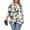 02 Leaf Green, variant on Plus Size Tops For Womens Ruffled Hem Crew Neck T-Shirts Casual Flowy Blouses 3/4 Ruffle Sleeve XL-5XL