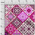 thumbnail image 2 of oneOone Viscose Chiffon Dark Magenta Fabric Abstract Traditional Quilting Supplies Print Sewing Fabric By The Yard 42 Inch Wide, 2 of 6