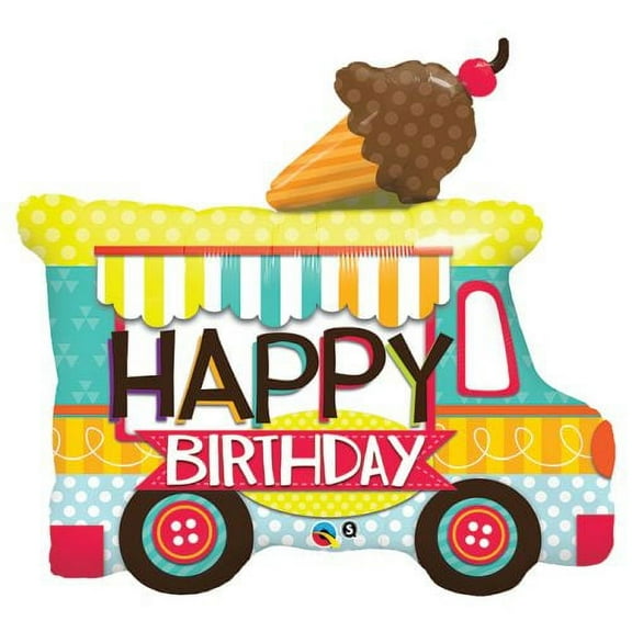 Burton & Burton 36" Ice Cream Truck Birthday Balloon
