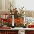 thumbnail image 2 of Juego de 4 portavelas negros para velas de varilla, portavelas retro, boda, comida, decoración del hogar, 2 of 5