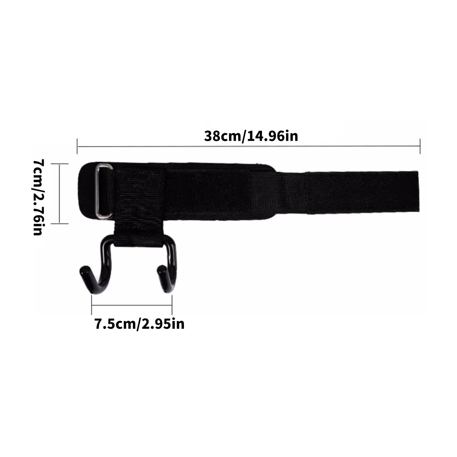 Regulable Pull Up Trainings Aid Wrist Straps Heavy Type Iron Hook Antislip Grip For Strength Exercises