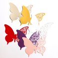 thumbnail image 4 of serony 50pcs Wine Glass Paper Card Cut Paper Wedding Party Table Number red 1Set, 4 of 6
