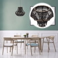 thumbnail image 1 of DEEPCRAFF Abat-Jour de Suspension en Rotin 1 Pcs, Antipoussière, Corde en Papier Tressé, Luminaire, 1 of 8