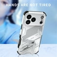 thumbnail image 3 of Allytechgroup Case for iPhone 17, Built-in Invisible Kickstand Camera Screen Protection, Slim Lightweight Four Corners Drop Protection Shockproof Rugged PC Back Case for Women Men, Blue, 3 of 5