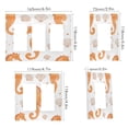 thumbnail image 2 of Yayeee Rocker Switch Wall Plate 1-Gang 4.6"x2.9" Home Decorative Outlet Cover, Orange Seahorse, 2 of 6