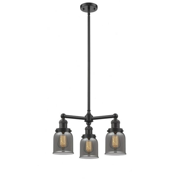 Innovations Lighting - Bell - 3 Light Chandelier In Industrial Style-11 Inches