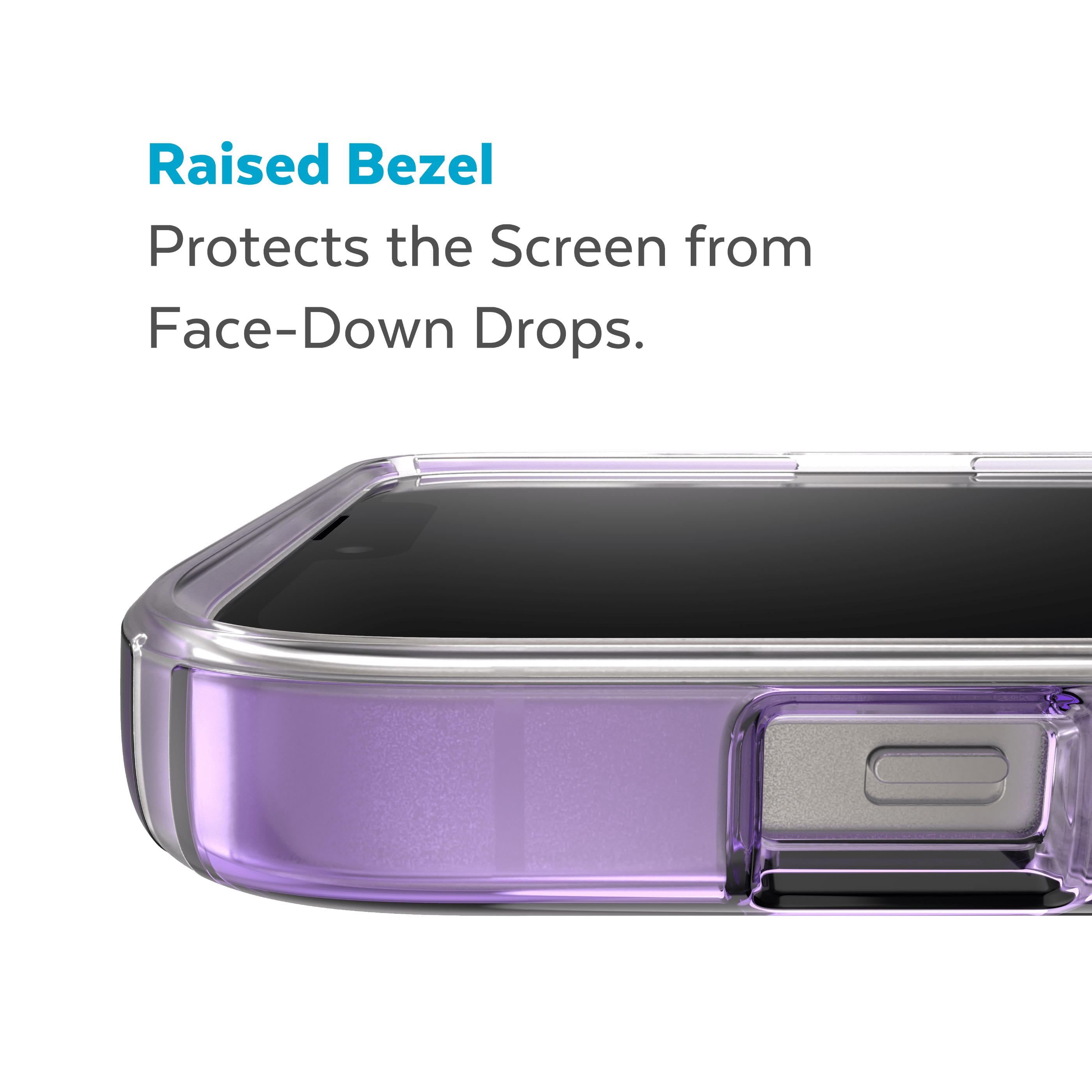 Speck Polycarbonate Anti Scratch Cell Phone Case for iPhone 14 Plus, Amethyst Purple Fade/Clear
