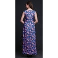 thumbnail image 4 of Bimba Floral Printed Front Slit Sleeveless Summer Spring Long Women BeachÂ&nbsp;Dress-Medium, 4 of 5