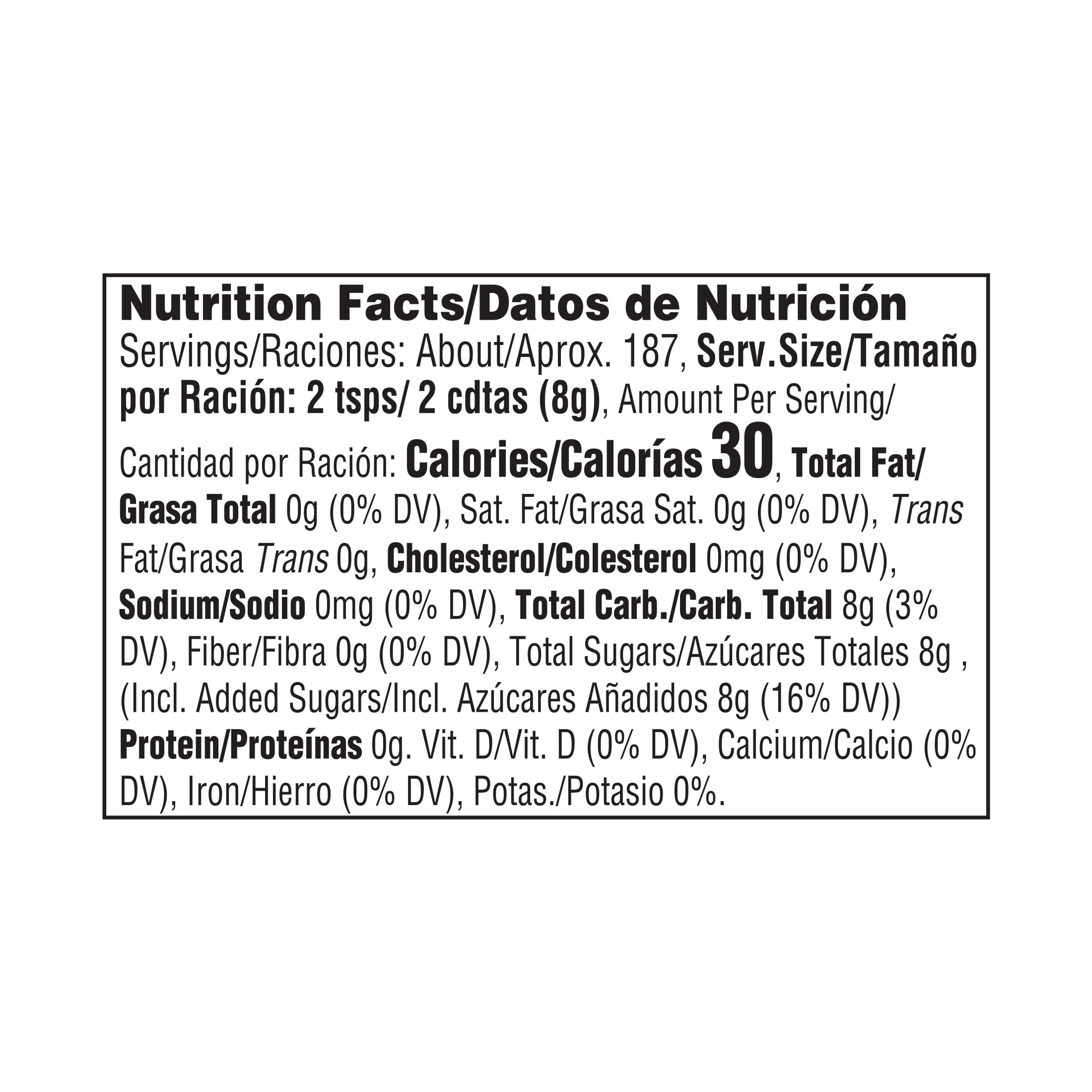 Great Value Brown Sugar Plastic Jar 3.3 lbs. (1.5kg), Non-GMO