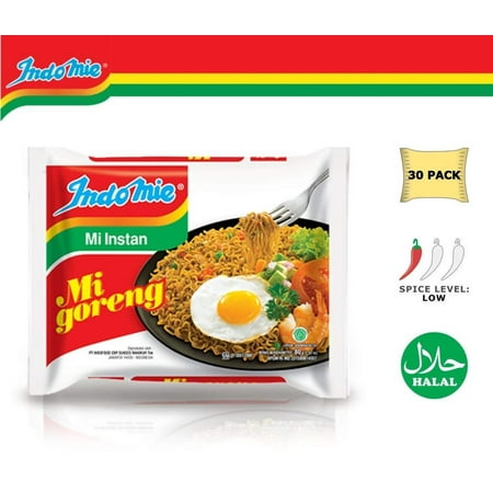 Indomie Mi Goreng Instant Stir Fry Noodles, Halal Certified, Original Flavor (Singapore Best Instant Noodle)
