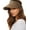 Brown, variant on Womens Sun Visor Hat Straw Sun Visors for Women Summer Packable Ponytail Beach Hats for Women Travel UPF 50+