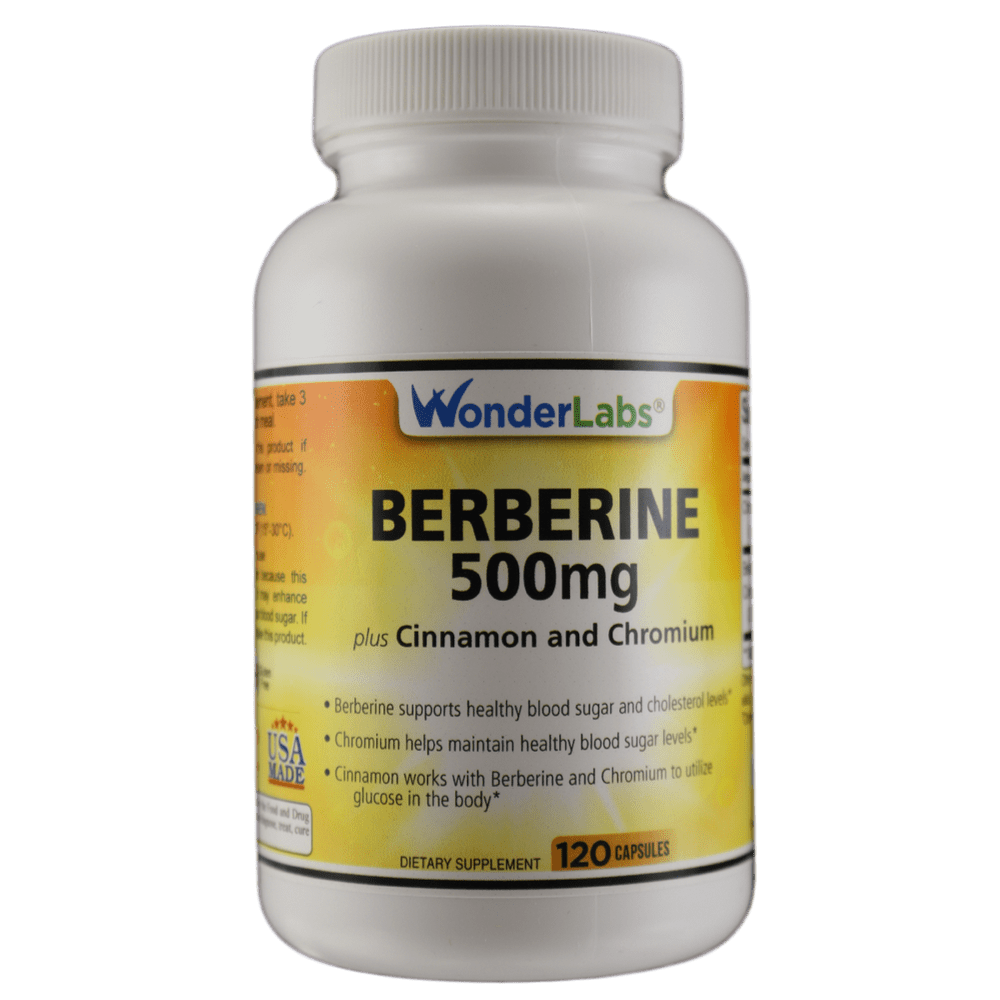 Berberine 500 mg plus Cinnamon and Chromium - Walmart.com - Walmart.com